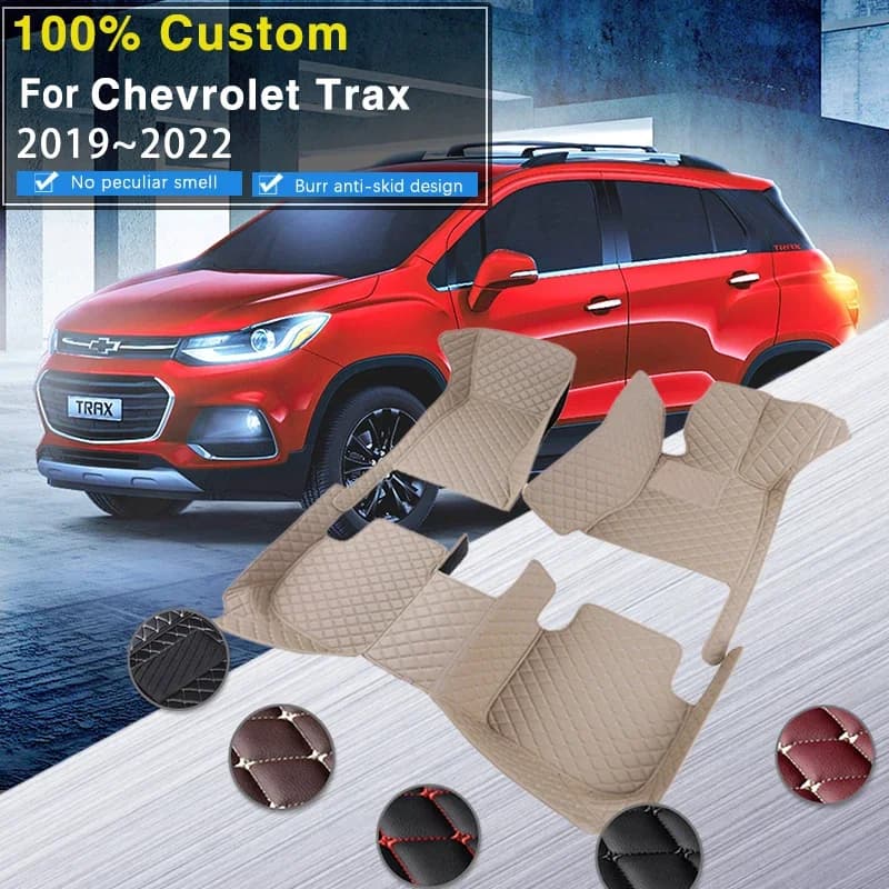 Tappetini per auto completi RHD per Chevrolet Holden Trax U200 2019 ~ 2022 Tappetino in pelle Tappetino durevole Tappeti per auto Tappeti Parti interne Ca