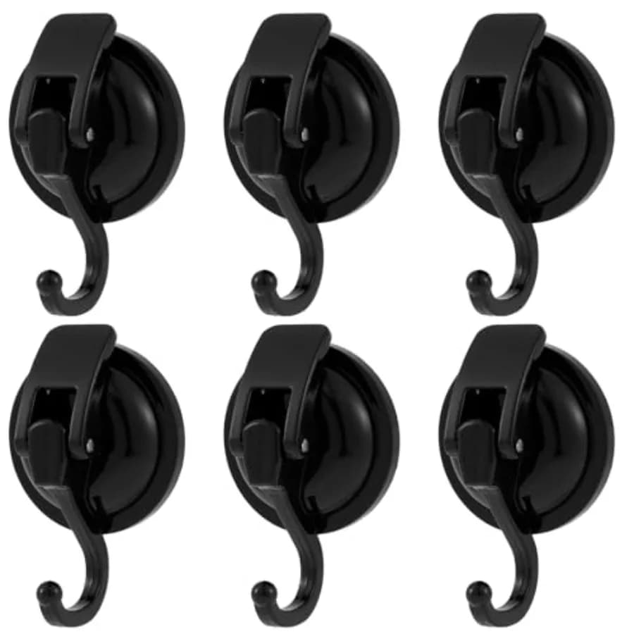 Gancio a ventosa 15LB resistente, ganci a vuoto per doccia senza foratura, riutilizzabili, per accappatoi, cappotti, ghirlande, per cucina e bagno