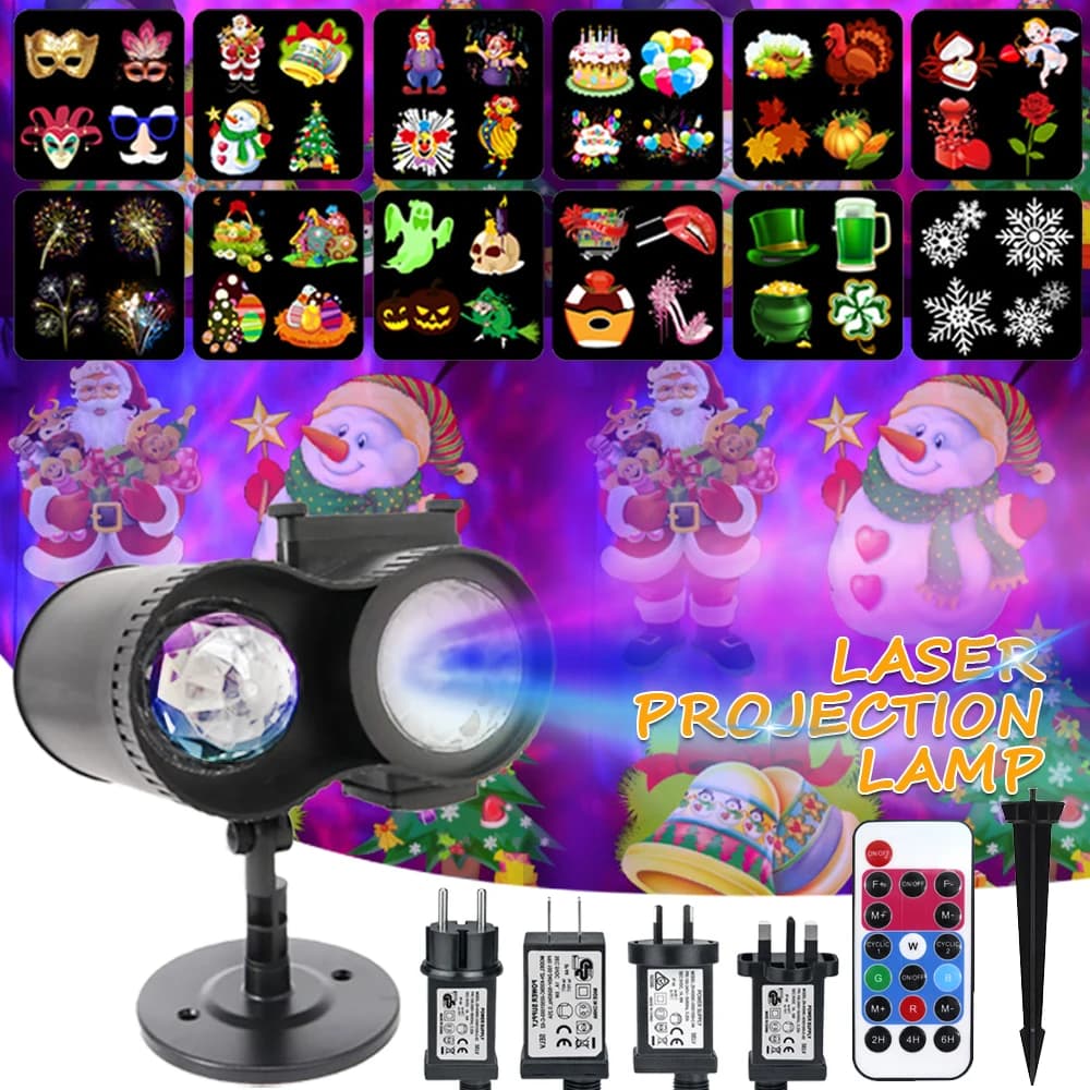 Lampada party light Stage lighting Holiday Outdoor christmas projector christmas led lights proiettore proiezione Laser impermeabile