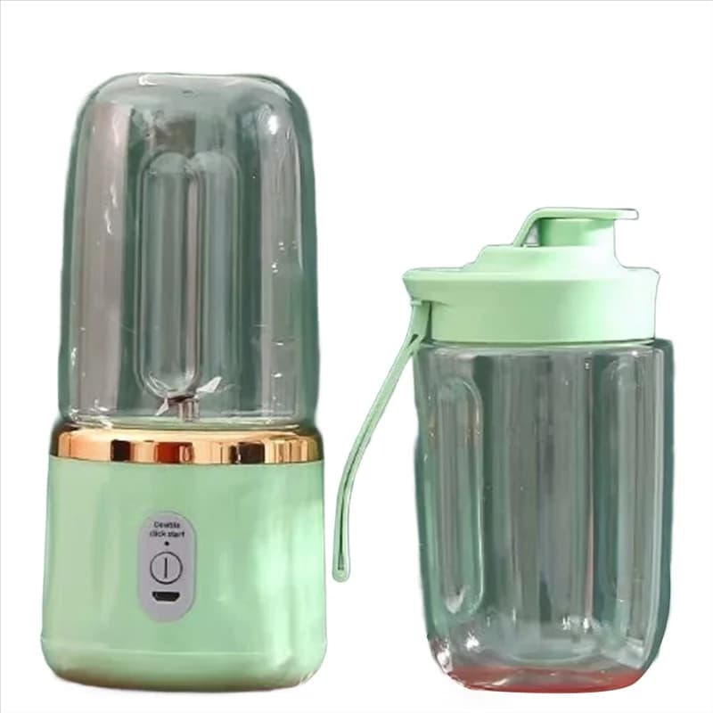 Cup shaker with rechargeable portable juicer A005- USB in stainless steel housing