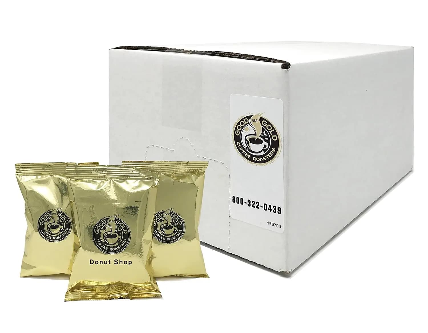 Donut Shop coffee bags, coffee (previous coffee packs from 40/2.0 ounces), Premium 100% Arabica blend for medium roast
