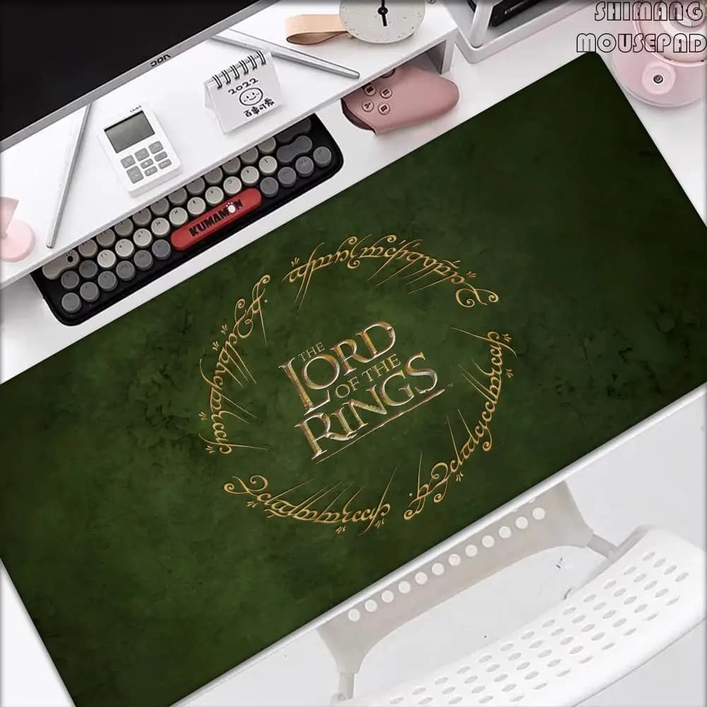 Simpatico tappetino per mouse Kawaii The L-Lord Of The Ring Mousepad Gamer Pc Cabinet Giochi Scrivanie per computer Accessori per scrivania Tappetino per tastiera Gaming