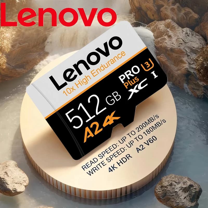 High Capacity Lenovo Memory Card SD Cards Micro TF SD TF Cards 512GB 128GB 64GB 32GB for Camera / Camera / Smartphone