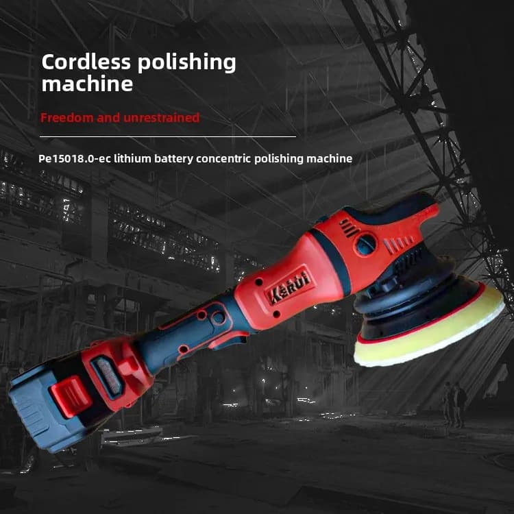 Lucidatrice eccentrica a batteria al litio per auto, lucidatura, ceratura e sigillatura, macchina per rivestimento, lucidatrice DA a doppia orbita