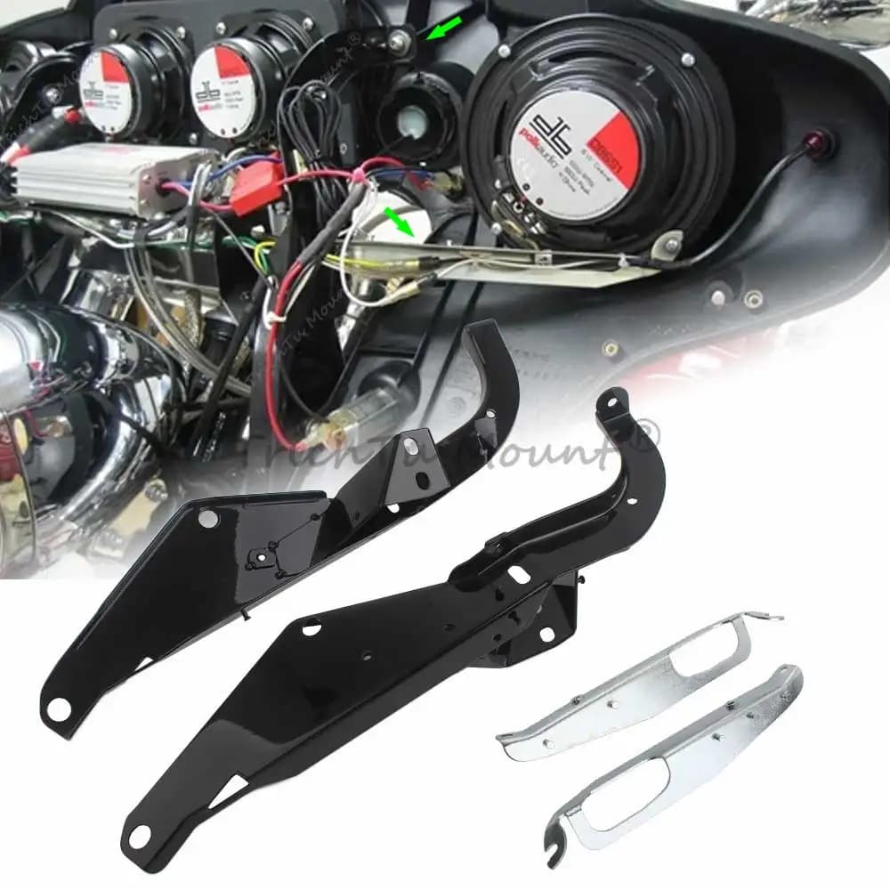 For Harley Street Electra Glide Ultra Classic 96-13 Motorcycle Batwing Inner Fairing Support Bracket Mount Speaker Holder Kits