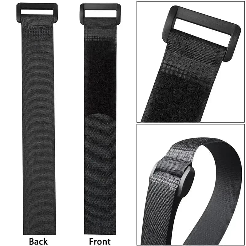 Reusable Self-adhesive Nylon Zip Ties Buckle Velcro Tie Cable Fasteners Storage yoga mats, models, and cargo with buckle straps