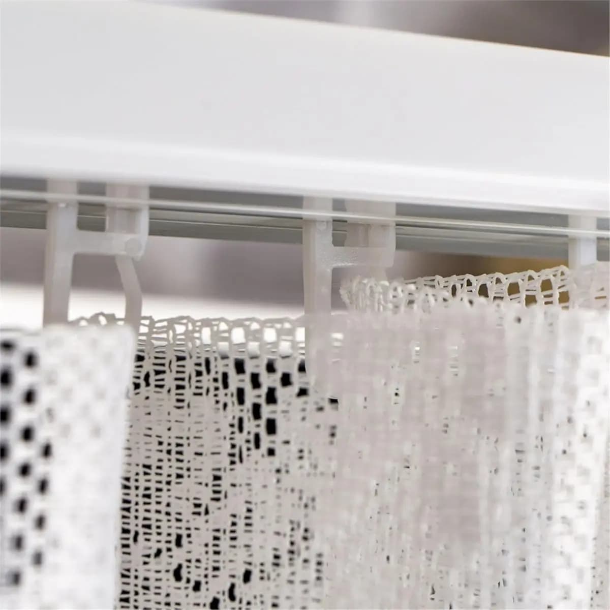 DT81 Curtain Track Gliders Set - 120 Silent Pulleys and 8 Threaded Pulleys, for Windows, Doors, Shower Curtains Curtain Use