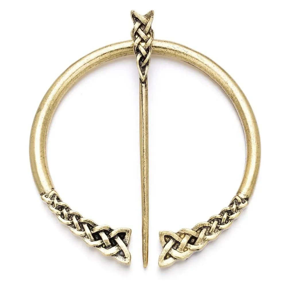 Spilla vichinga in lega medievale Argento/Oro Gioielli di moda Scialle Spilla Sciarpa Spilla Casual