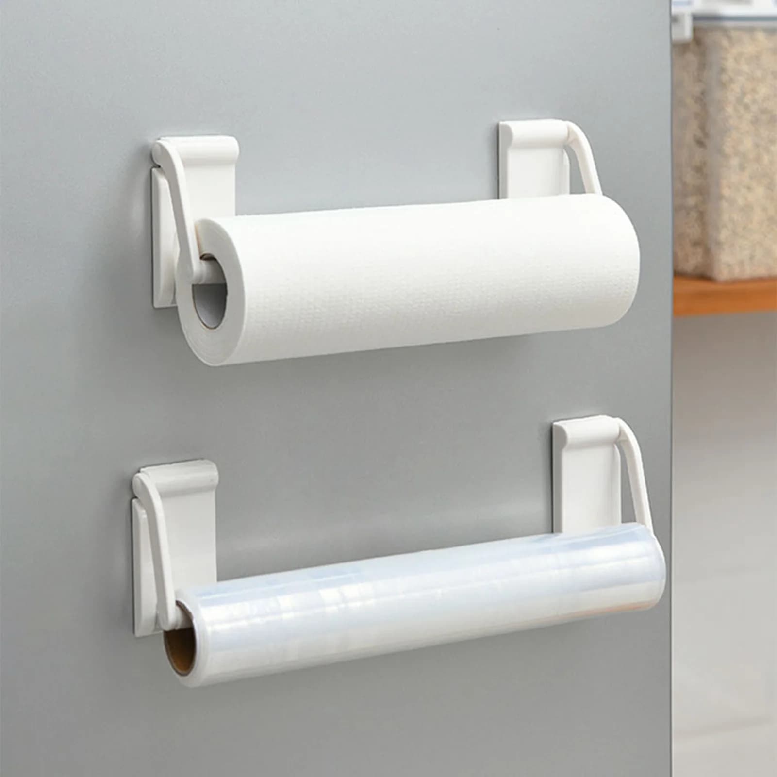 Porta Asciugamani Magnetico per Frigorifero, Barra Porta Carta Magnetica, Porta Asciugamani Multifunzionale Magnetico per Cucina e Frigorifero