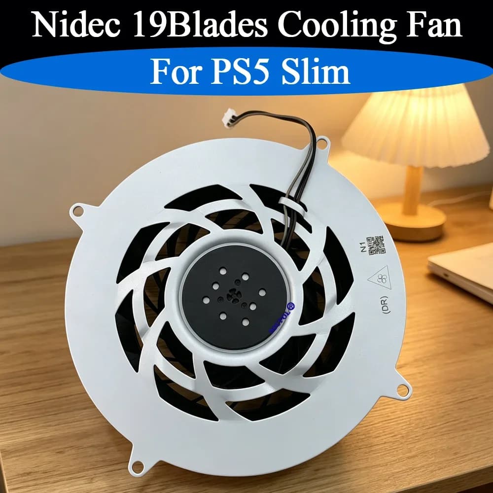 Ventola di Raffreddamento Interna NIDEC a 19 Pale per PS5 Slim, Accessori e Parti di Ricambio per Dissipatori di Calore