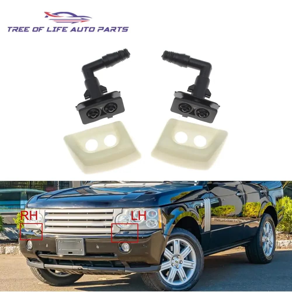 Per Land Rover Range Rover L322 2006 2007 2008 2009 Paraurti Anteriore Faro Testa Della Lampada Tergicristallo Rondella Jet Spruzzatore DNJ500160 DNJ50017