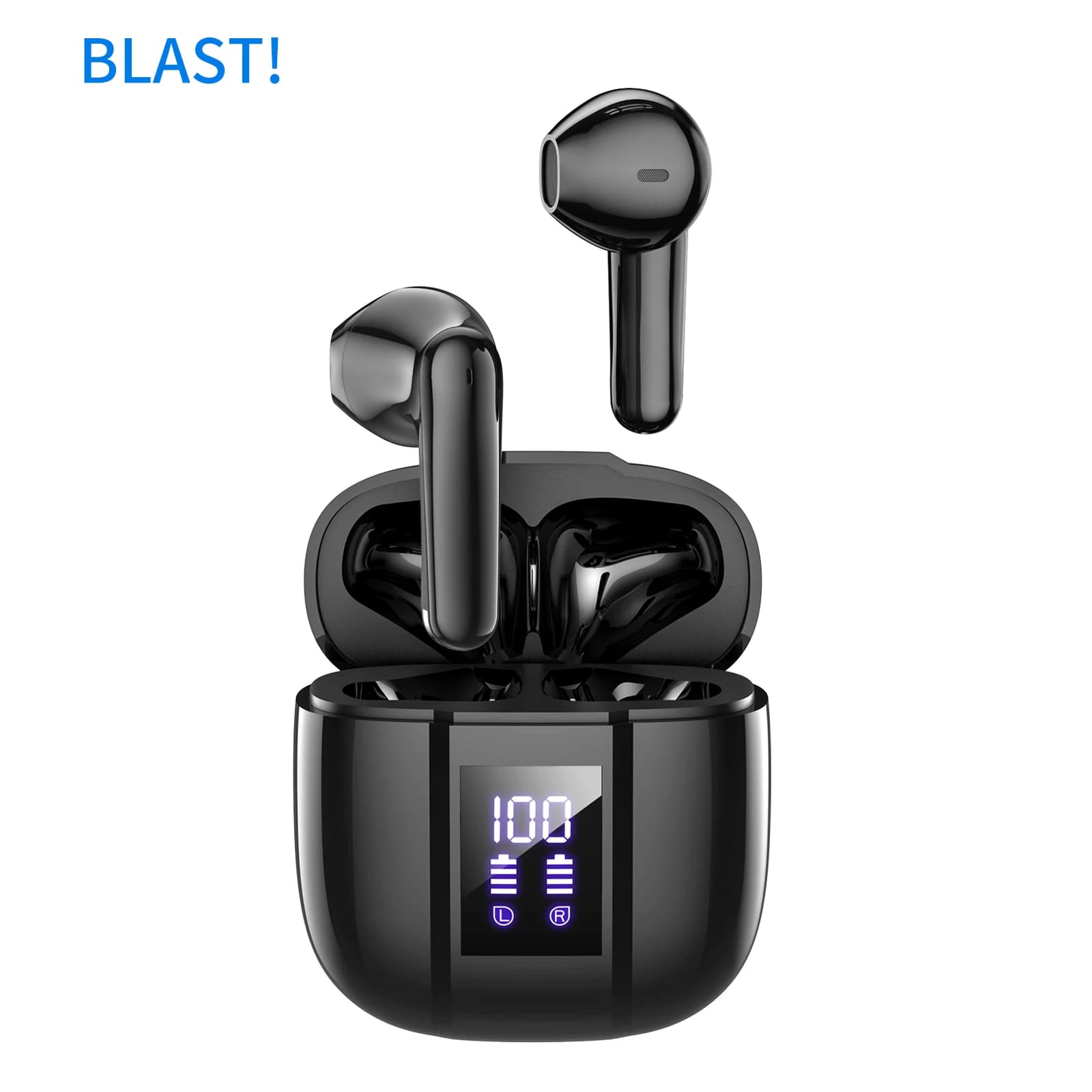 New BLAST! I50 ENC headphones Type-C Noise environmental clearance Sports earphones Bluetooth 5.3 Headphones with digital LED display
