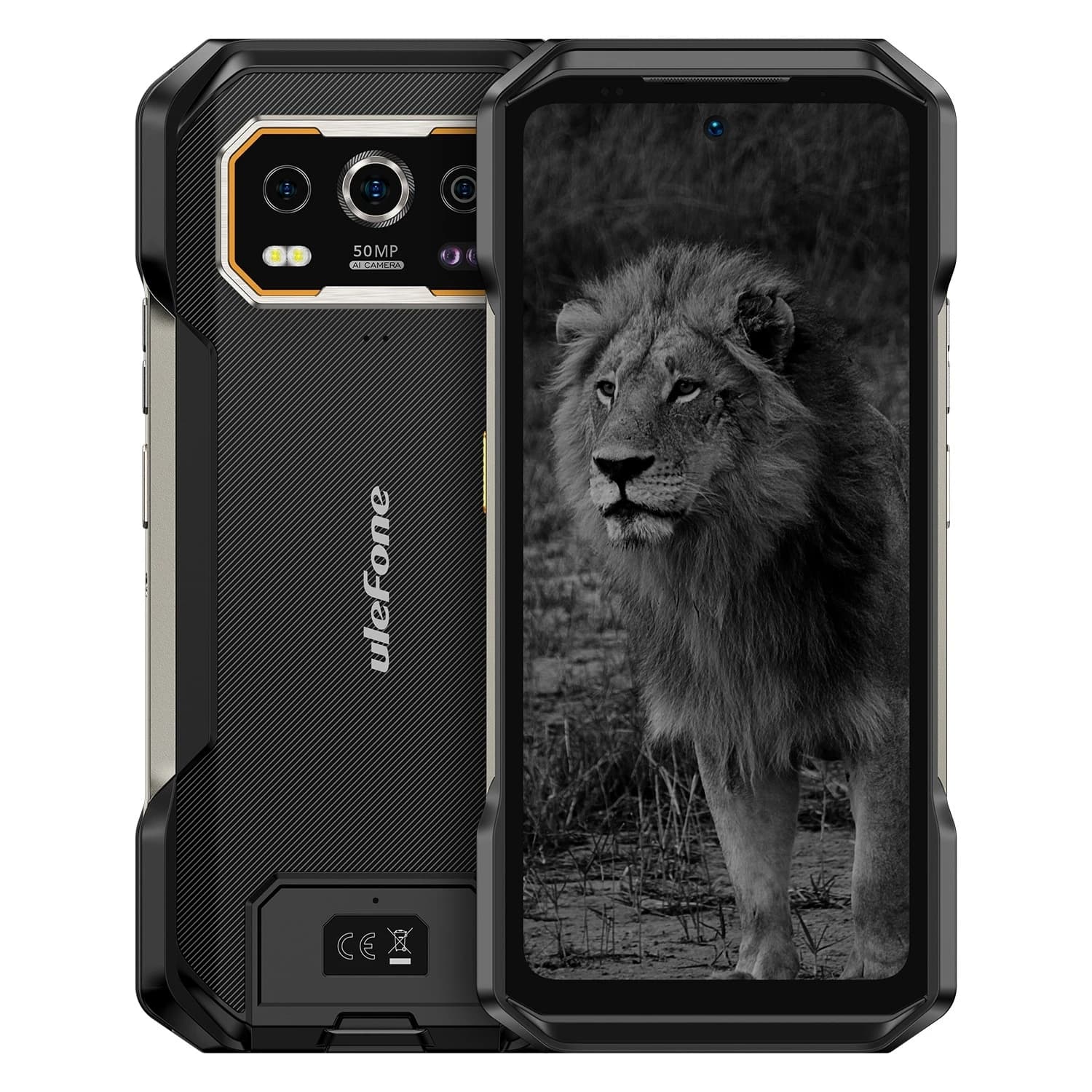 Ulefone Armor 27 Pro Telefono robusto 5G 6.78 ''10600mAh Batteria 33W 50MP 64MP Telecamera per visione notturna 12GB + 256GB Android 14 NFC