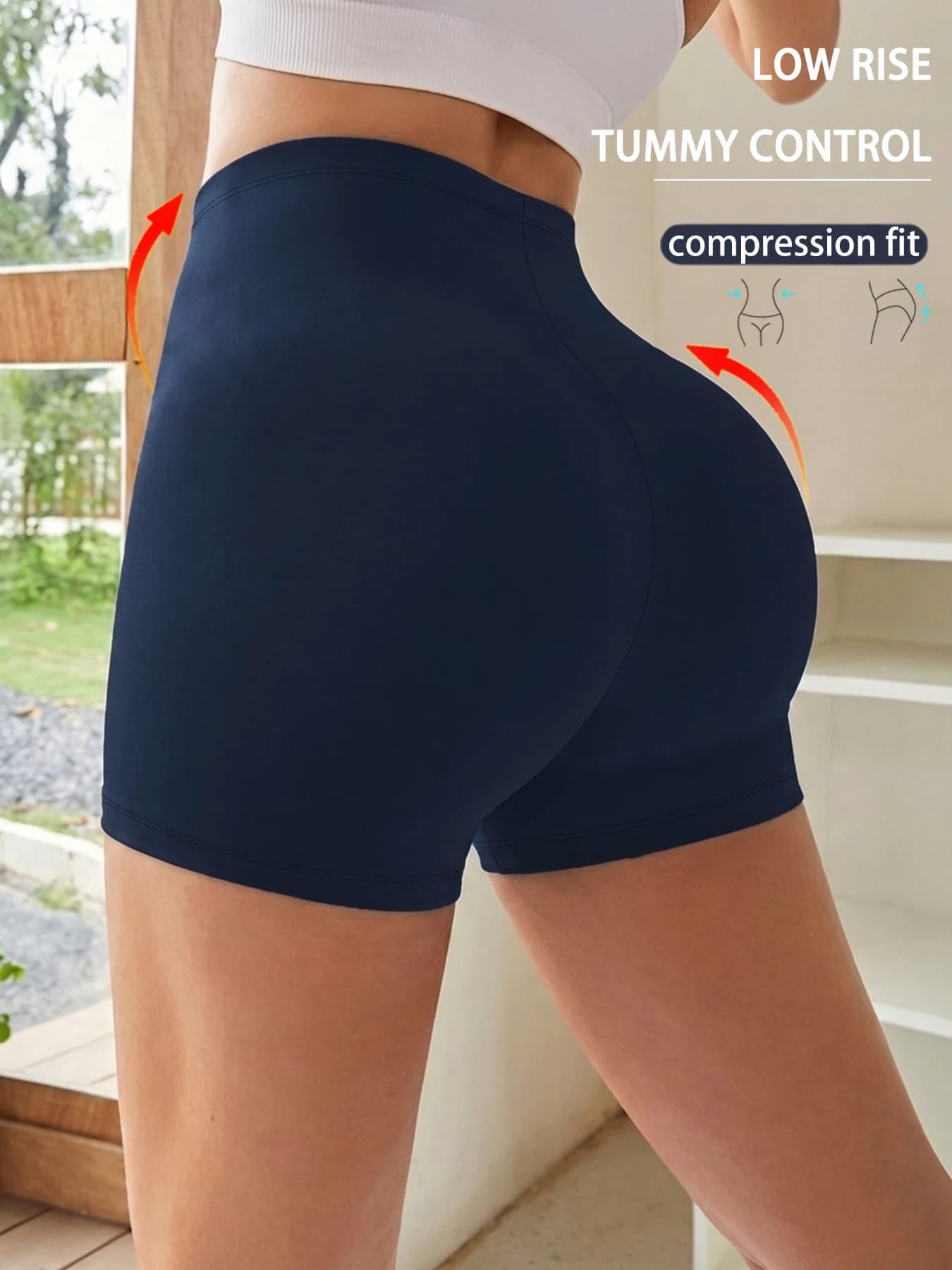 Pantaloncini Biker Plus Size da Donna Super Morbidi con Controllo Pancia, Non Trasparenti, per Allenamento, Corsa, Yoga, Sportivi, con Interno Gamba da 2 Pollici