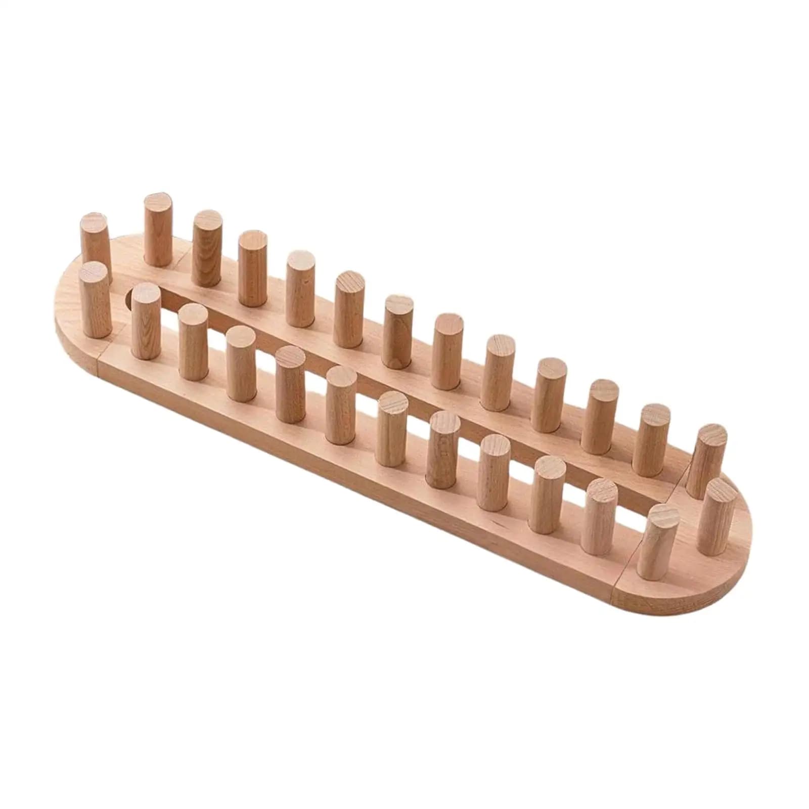 Hand Knitting Chunky Blanket Loom Tool Adjustable Wooden Loom Frame for Home Craft Hobby and Weaving Decor Projects