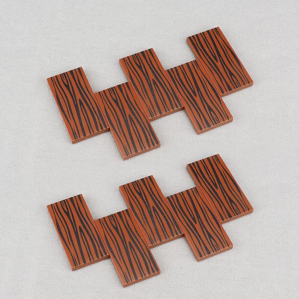 MOC 10 PZ 87079 Modello In Legno Stampato Con Strisce Bordo Building Blocks 87079pb0255 Casa di Legno Capanna Mattoni Particelle Giocattoli Regali