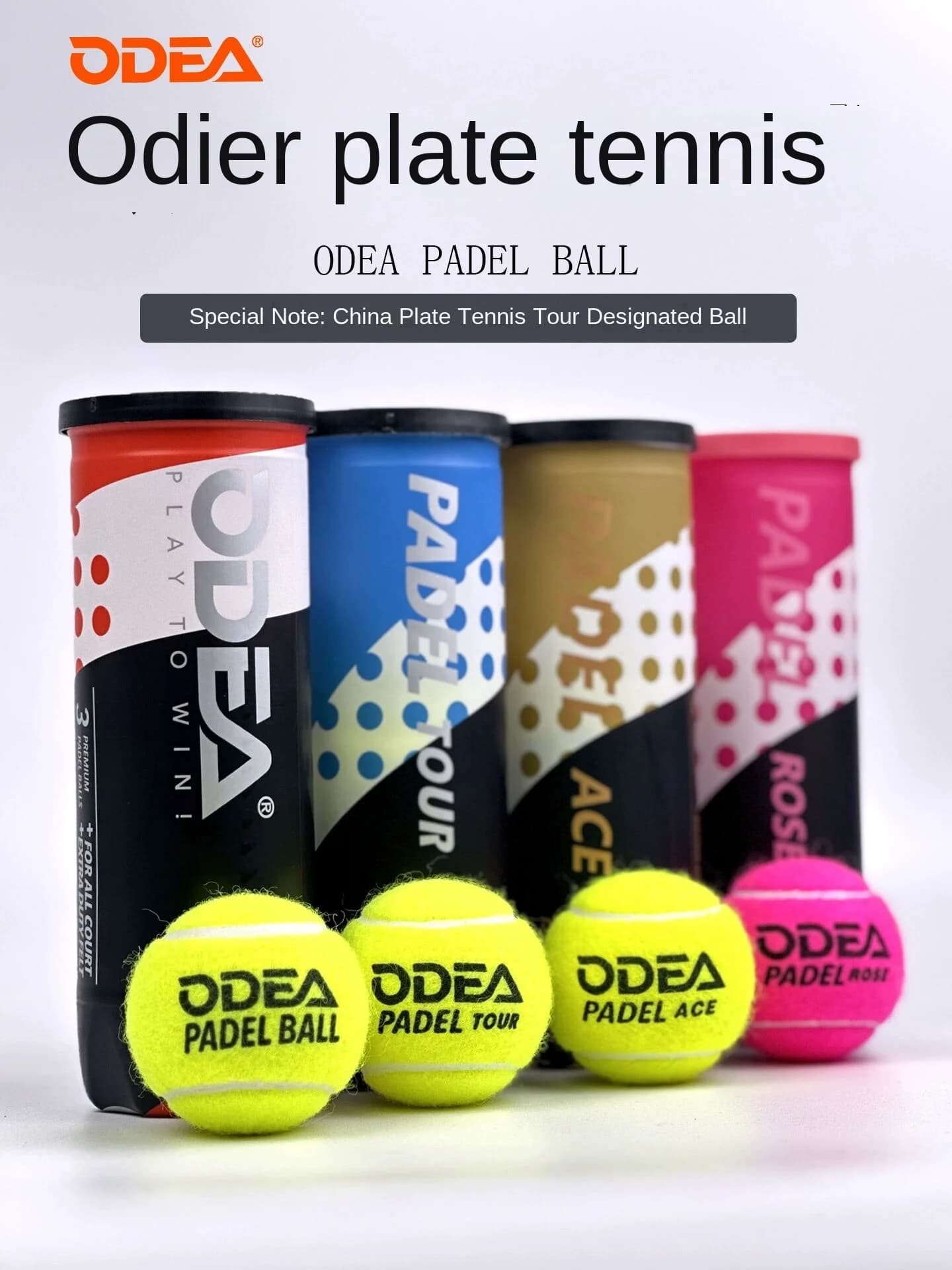 Palline da padel da tennis Odea Profession Match Ball PADEL BALL Cage Tennis Palla da allenamento durevole ad alta elasticità