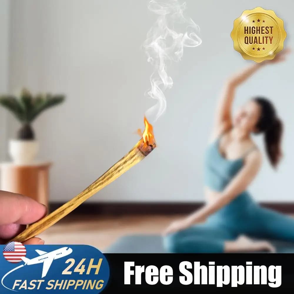 Bastoncini di Palo Santo, Incenso Naturale Purificante e Curativo, Diffusore di Aromi in Legno, Strisce di Legno Naturale Grezzo