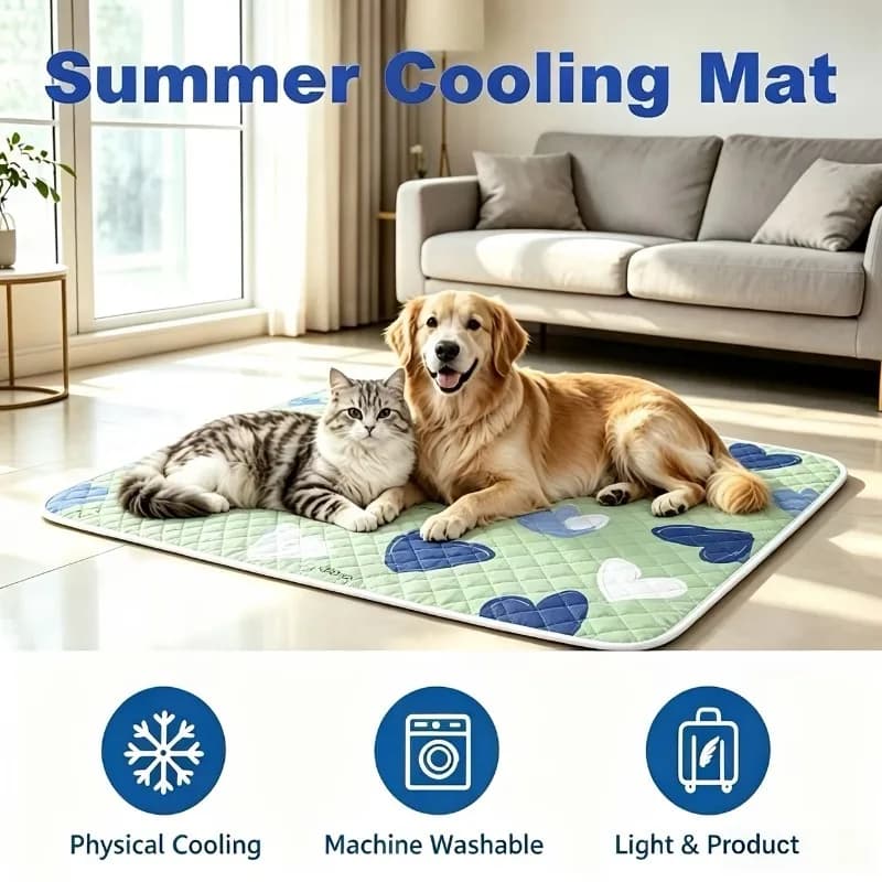 Pet Ice Cool Upgrade Extra Large Cooling Dog Mat Cooling And Breathable Small Big Dogs Pad Breathable Pet Cold Bed Dog Supplies