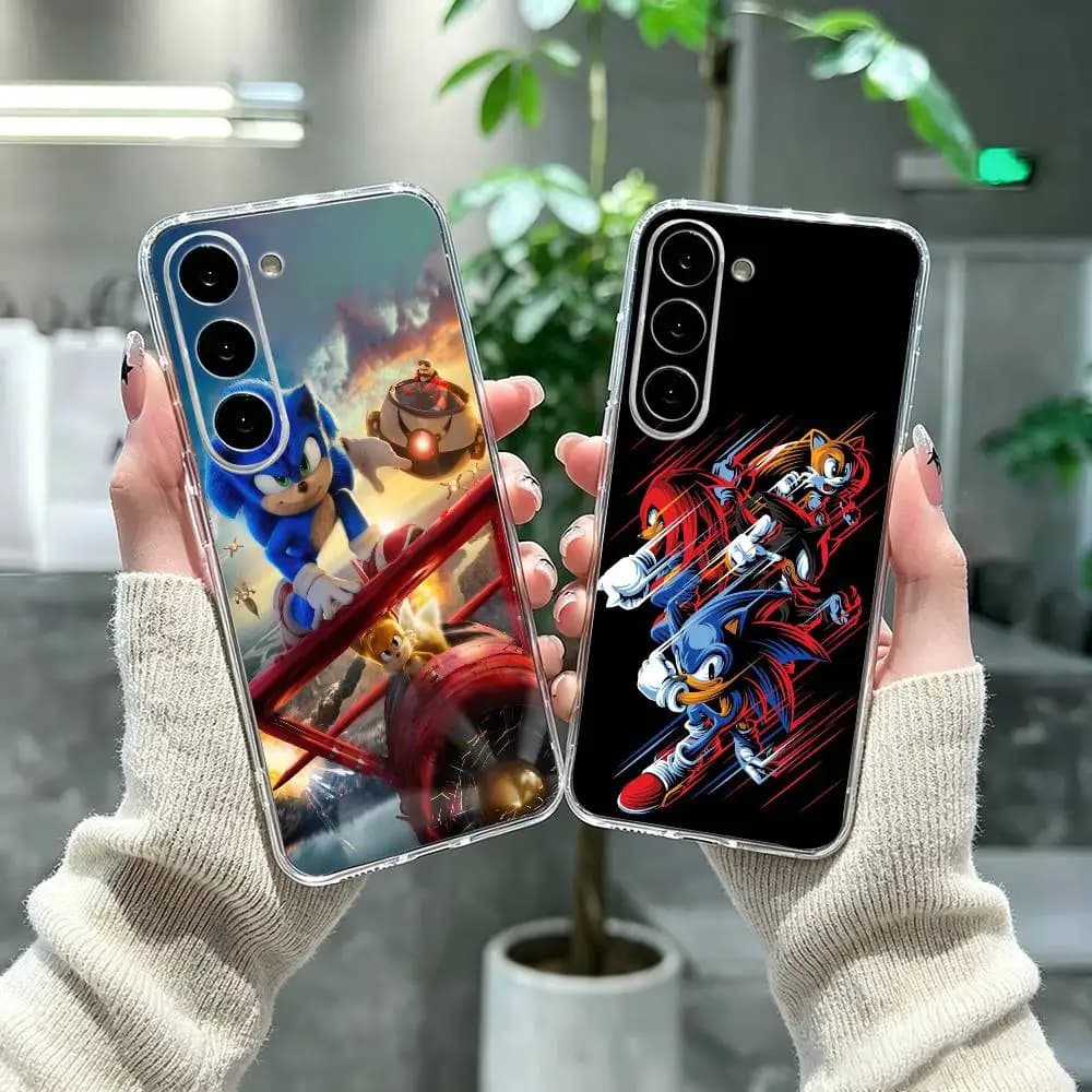 good friends S-Sonic Tails Knuckles Phone Case For Samsung A71, A70, A52, A51, A40, A30, A20 Transparent Cover