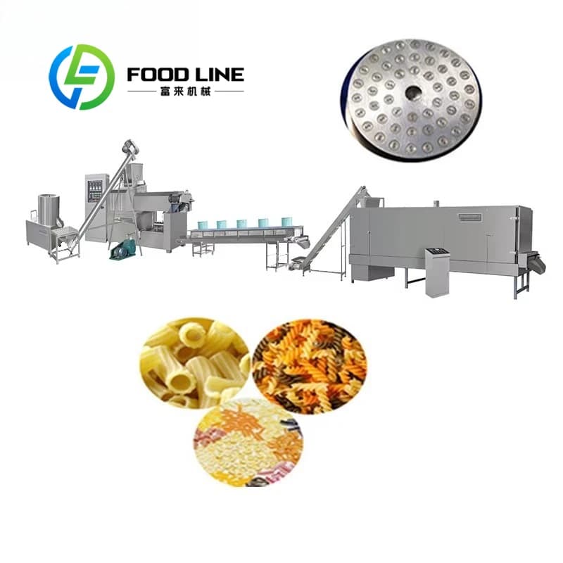 Automatic Pasta Production Line Commercial Macaroni Extruder Machine For Making Factory Price industrial high efficiency