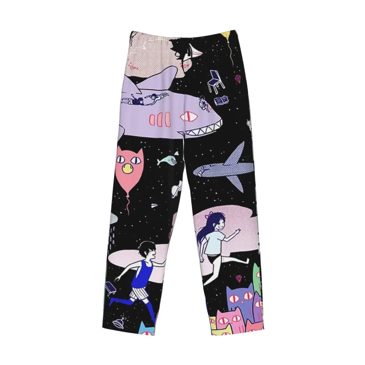 Pantaloni da pigiama Omori personalizzati da uomo, indumenti da notte, pantaloni da salotto con tasche