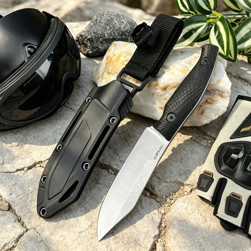 1083 Portable Outdoor Fixed Knife Full Tang Outdoor Camping Fishing Portable Knives Wilderness Backpacking Trekking EDC Tools