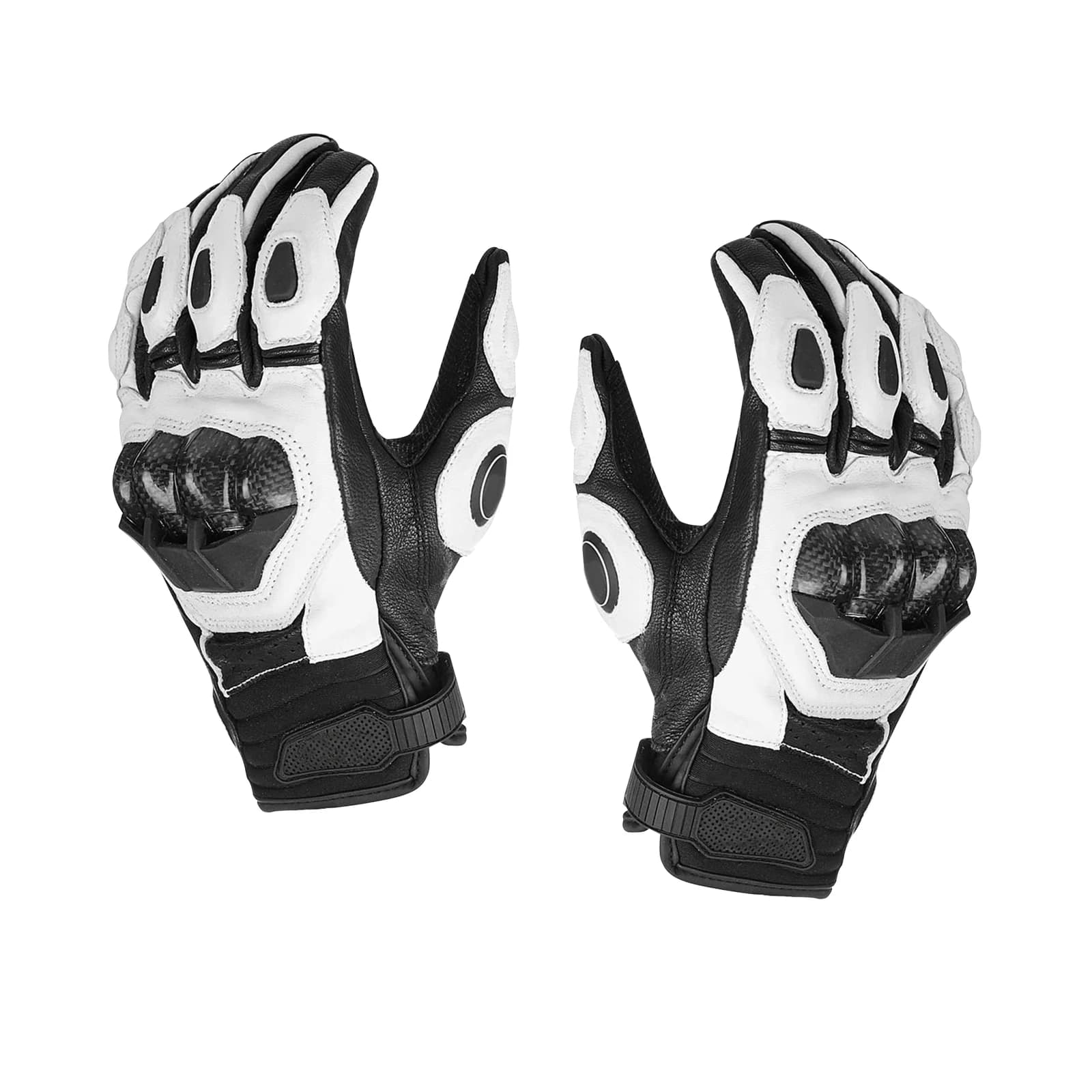 Guanti da moto in pelle PU guanti da corsa Touchscreen per ATV Driving guanti da corsa su strada per moto guanti impermeabili invernali da uomo