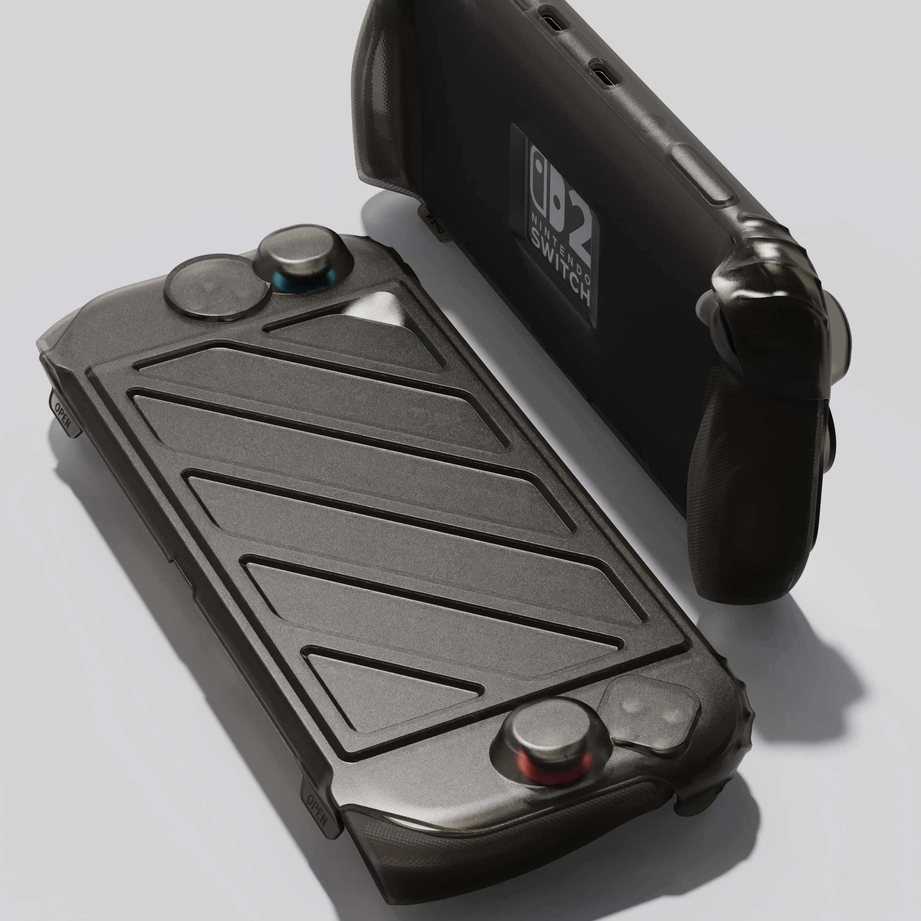 Savage Raven di Skull & Co. Pacchetto di coperture anteriori HardShell Custodia protettiva portatile StandGrip per Nintendo Switch 2