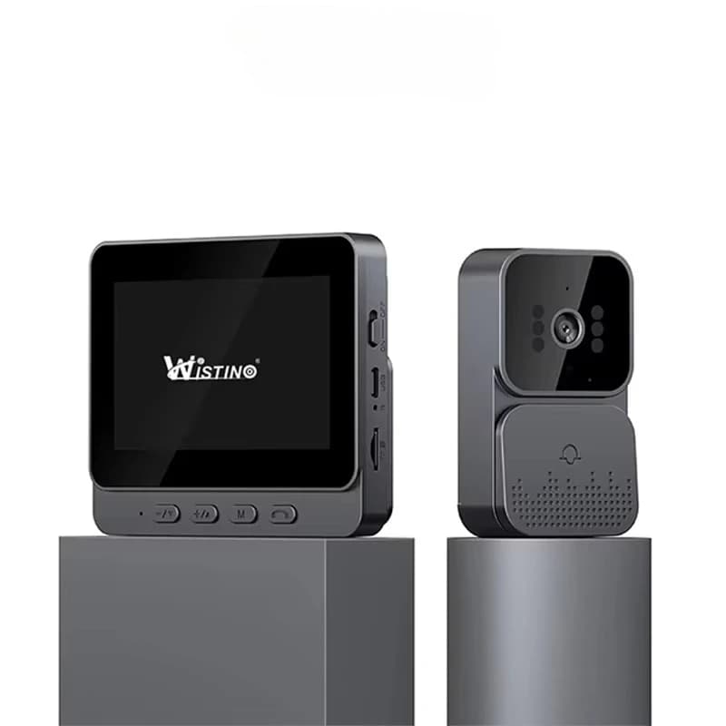Sistema videocitofonico con campanello video ad anello 1080p per visione notturna audio bidirezionale LCD da 4,3 pollici