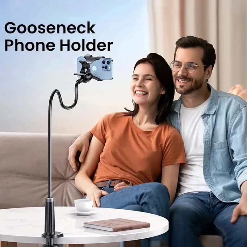 Supporto per telefono pigro regolabile universale Supporto mobile da comodino da tavolo girevole per selfie in streaming live - Accessori per telefono
