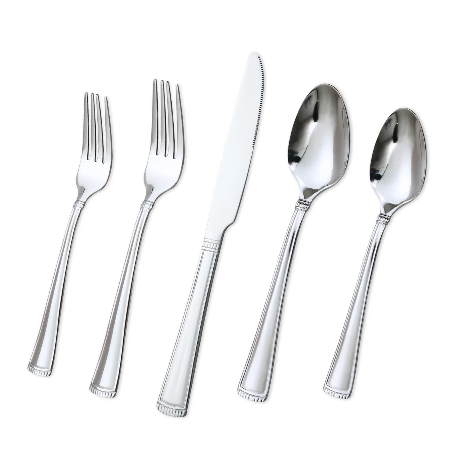 Set di Stoviglie Lorena MAIT da 20 Pezzi, Servizio di Piatti Premium Durevole, Set Completo di Utensili da Cucina e Posate per Casa, Cene e Feste