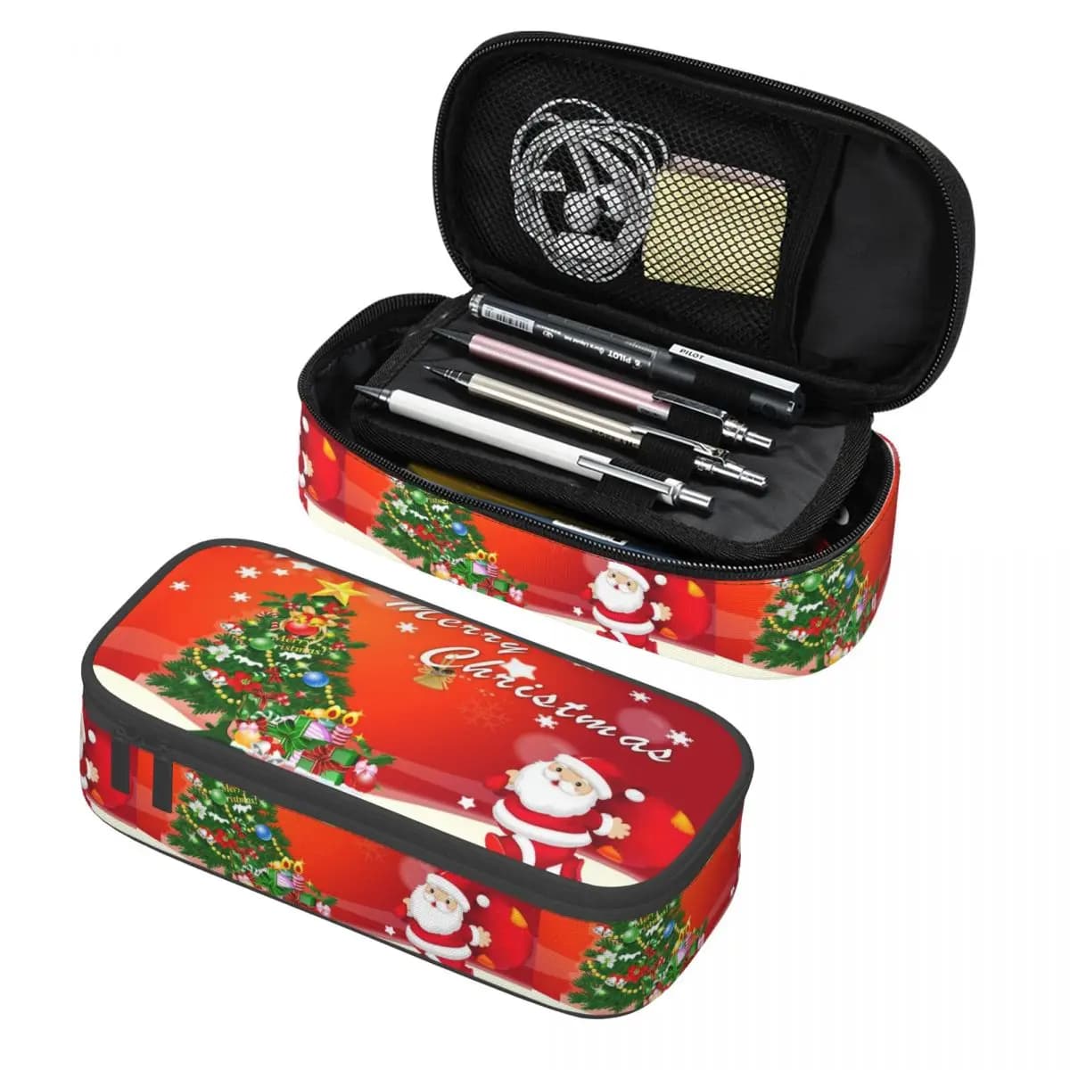 Astucci per matite di buon Natale per ragazzi Gilrs Navidad Regali di Natale Copertine Festa di Natale Felice anno nuovo Astuccio per penne Accessori per la scuola