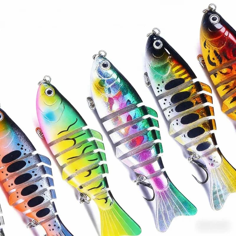 Esca Artificiale Colorata Multisezione Affondante 10cm 15.6g per Lanci Lunghi, Set Attrezzatura da Pesca per Spigola e Luccio, Nuovo Modello Universale