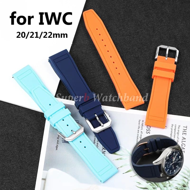 Cinturini per orologi a sgancio rapido per IWC PILOT Portogallo PORTOFINO 20mm 21mm 22mm Elastici morbidi premium Braccialetti sportivi impermeabili