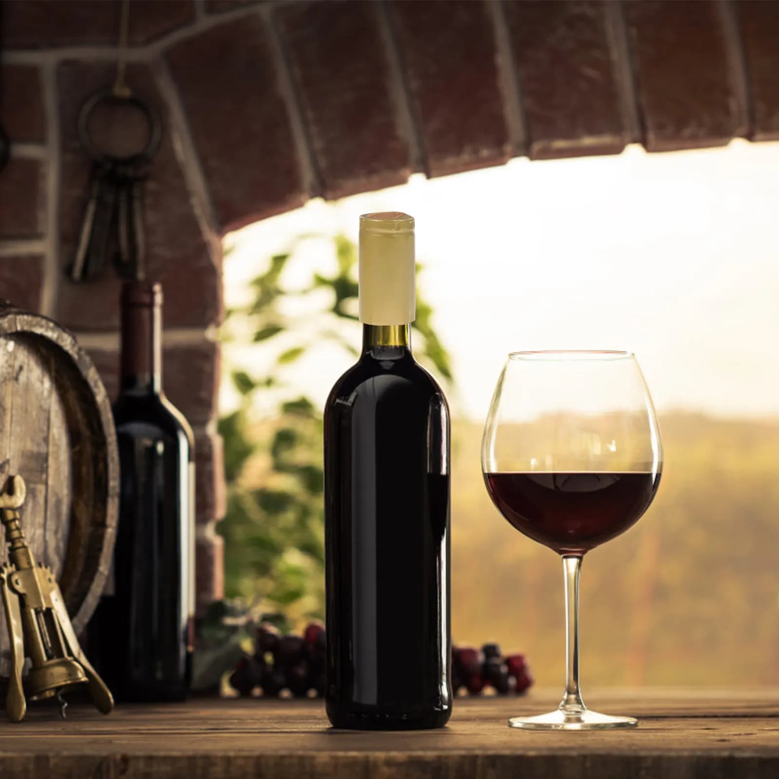 100 Tappi Termoretraibili Professionali per Vino, Tappi Termoretraibili Rossi per Sigillare Bottiglie, per la Produzione Casalinga del Vino Familiare