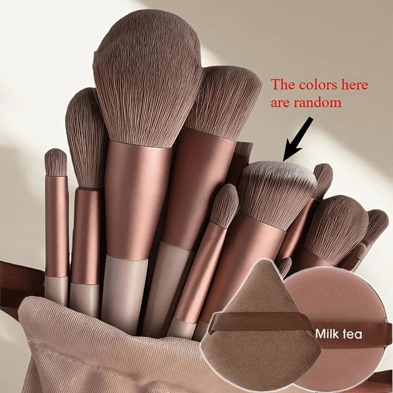 Set di pennelli per il trucco da 15 pezzi, un set completo di pennelli morbidi per ombretti, set di strumenti per il trucco da viaggio portatile