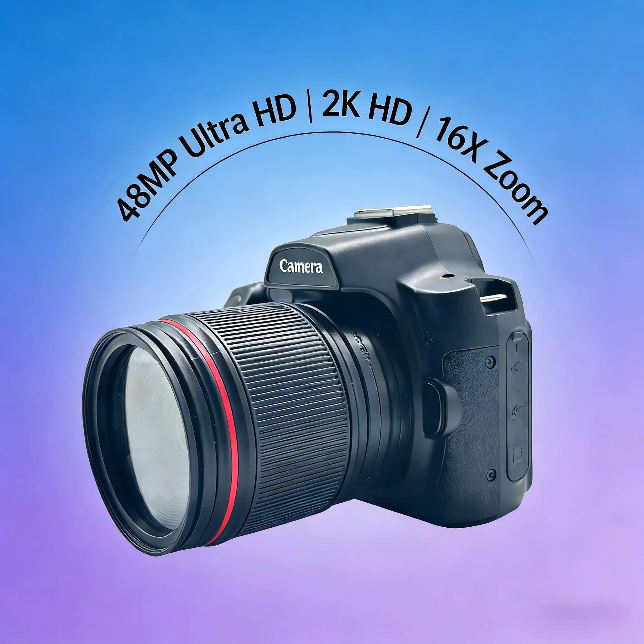 LCD da 3,0 pollici 2K, autofocus, anti-vibrazione, adatto per nuovi fotografi, ideale per scatti quotidiani e in viaggio, design leggero.