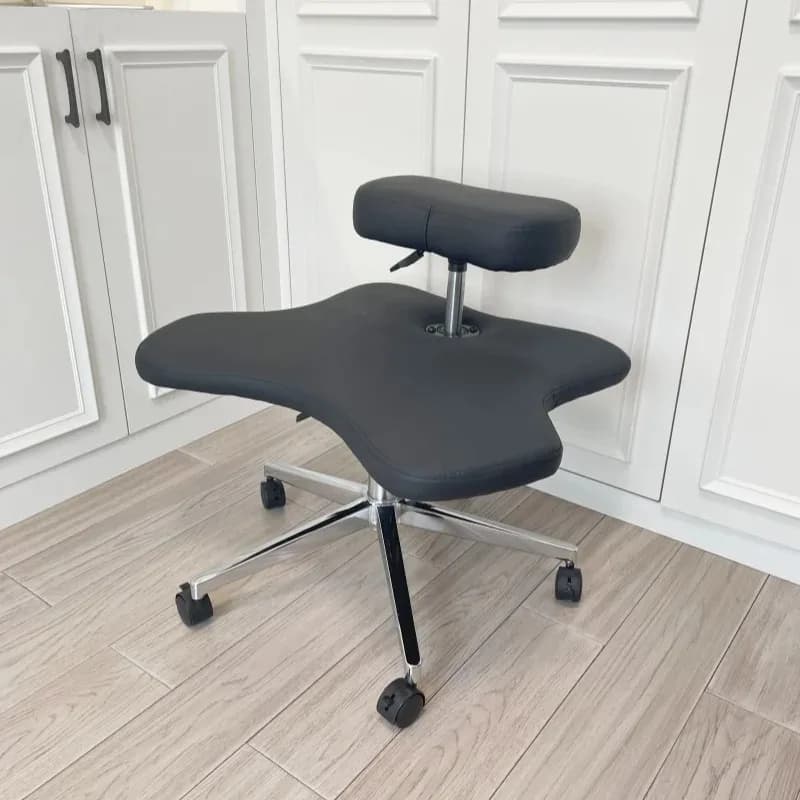 Sedia a fisarmonica da ufficio ergonomica con gambe regolabili in altezza per yoga Sgabello fitness in ginocchio Amanti del TDAH Fanatics Gaming Estetico