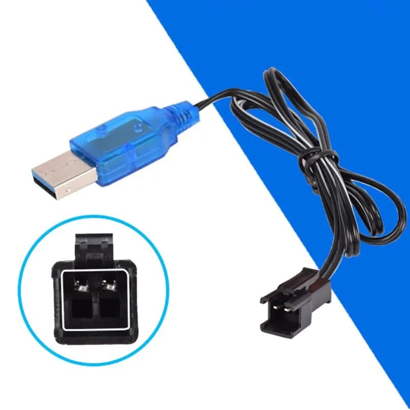 USB 3.7v 400mA NiMh/NiCd USB Battery Charger 2P Next for Charger Electric Toy R/C Charger