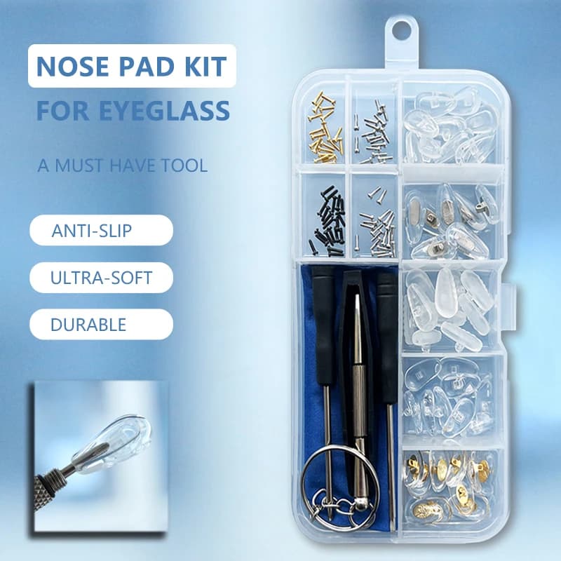 Nose Bearings with Silicone Non-slip Support for Eyewear Screw-in Air Camera Kit for Eyeglass Accessories