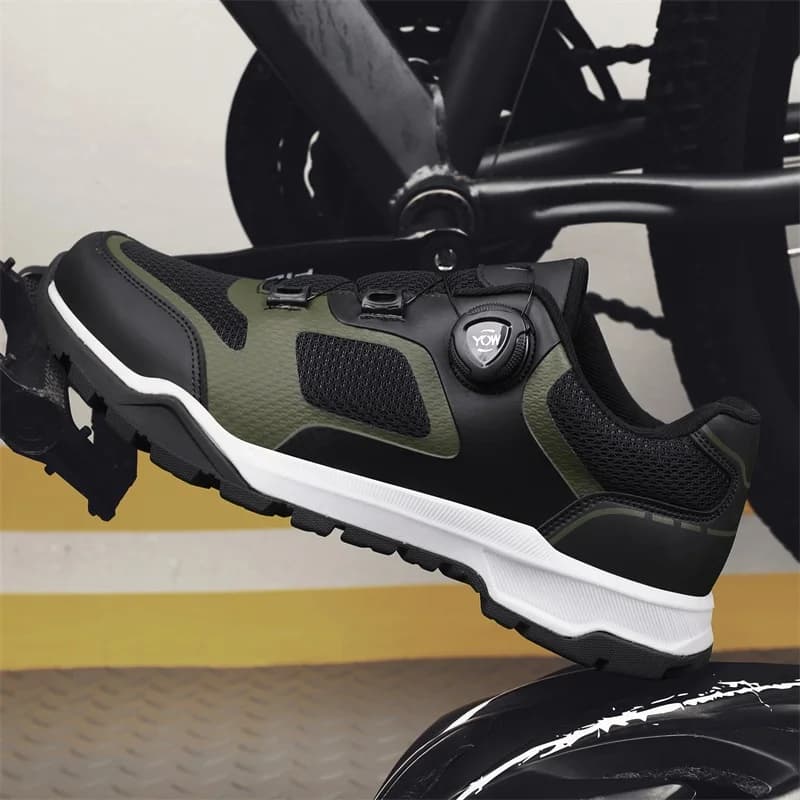 Comode scarpe casual da equitazione per mountain bike da strada per quattro stagioni, scarpe da equitazione fuoristrada per esterni, unisex, antiscivolo, alla moda