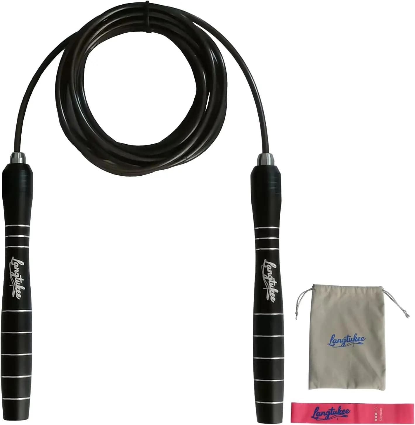 Professional Jumping Wheel in Aluminium Alloy with 360° Rotation Bearings, Adjustable Steel Cable for Fitness Training