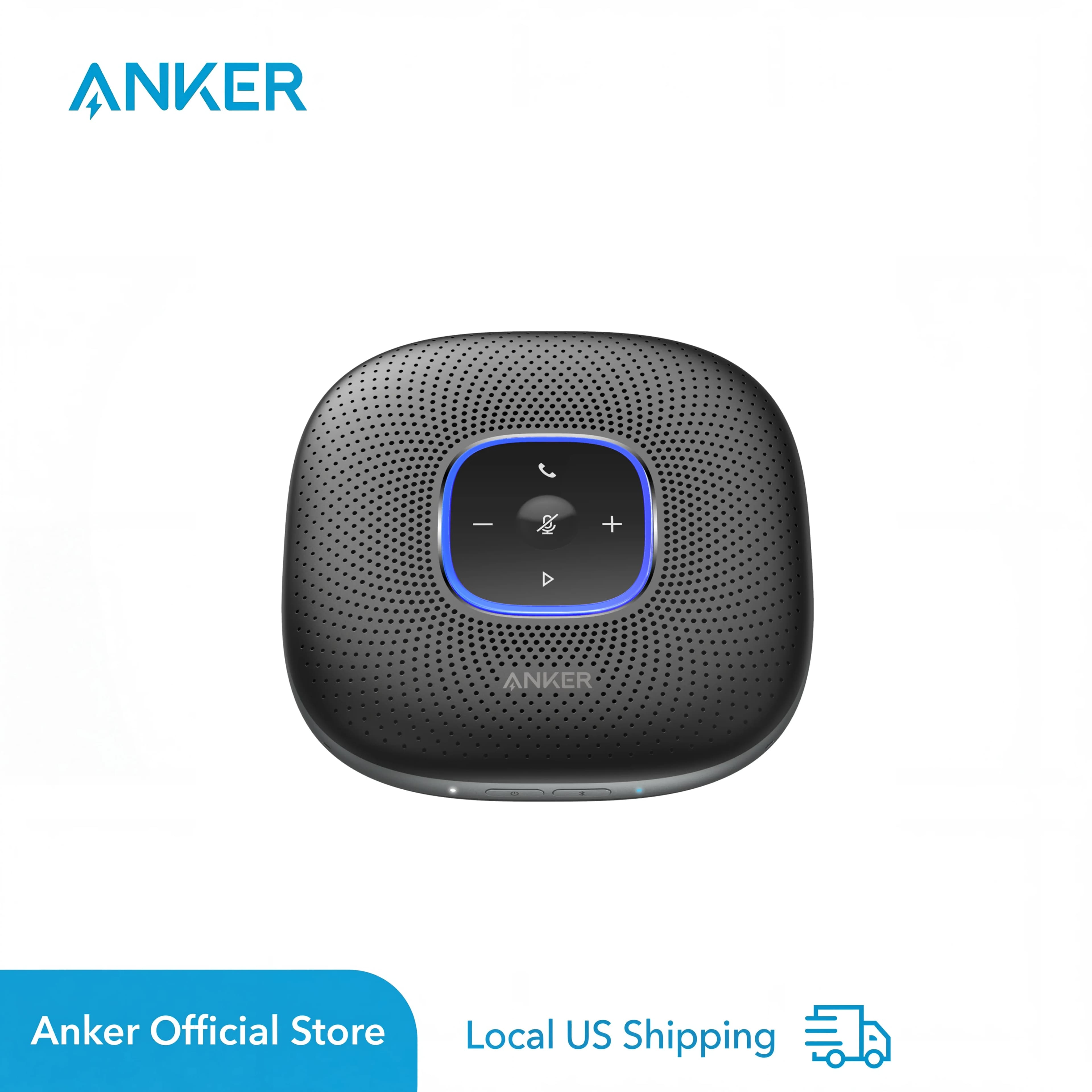 Anker PowerConf conference speaker, Zoom certified conference speaker with 6 microphones, 360 ° Improved speech reception (Reconditioned)