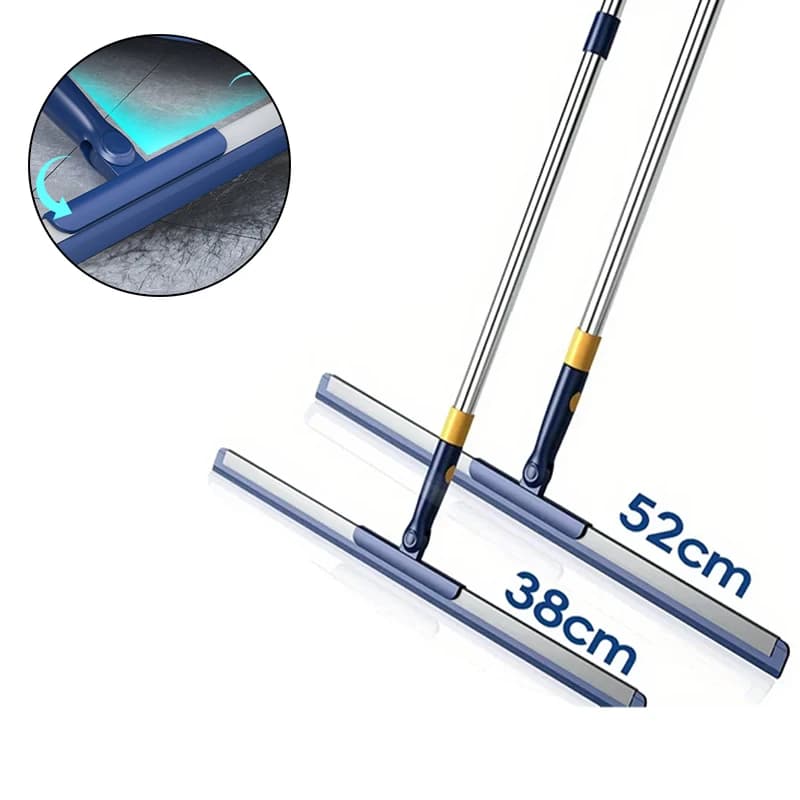 Raschietto telescopico in silicone portatile Mop Spazzare il pavimento Raschiare la pulizia efficiente Spazzola per WC e bagno