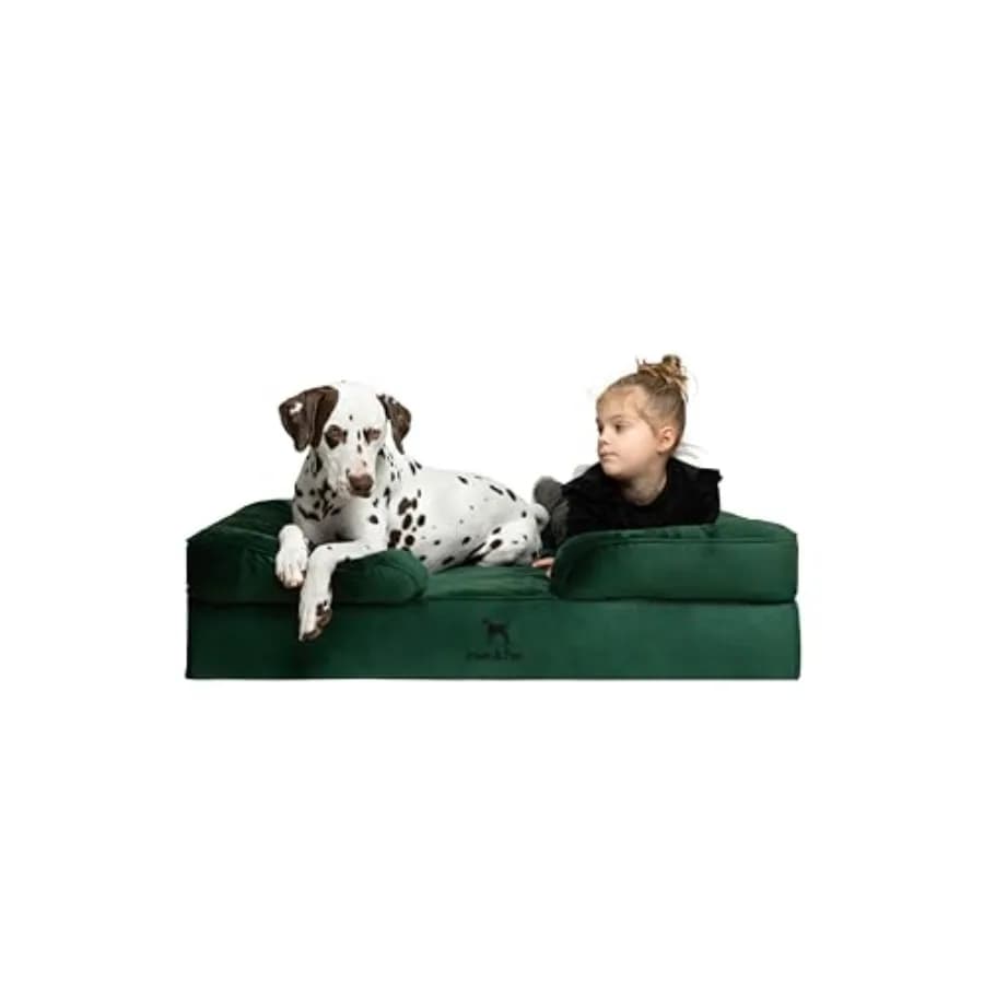 Cuccia per Cani XL 45x35x11 Pollici, Letto Ortopedico con Memory Foam e Gel Rinfrescante, Rivestimento Interno Impermeabile Lavabile in Lavatrice