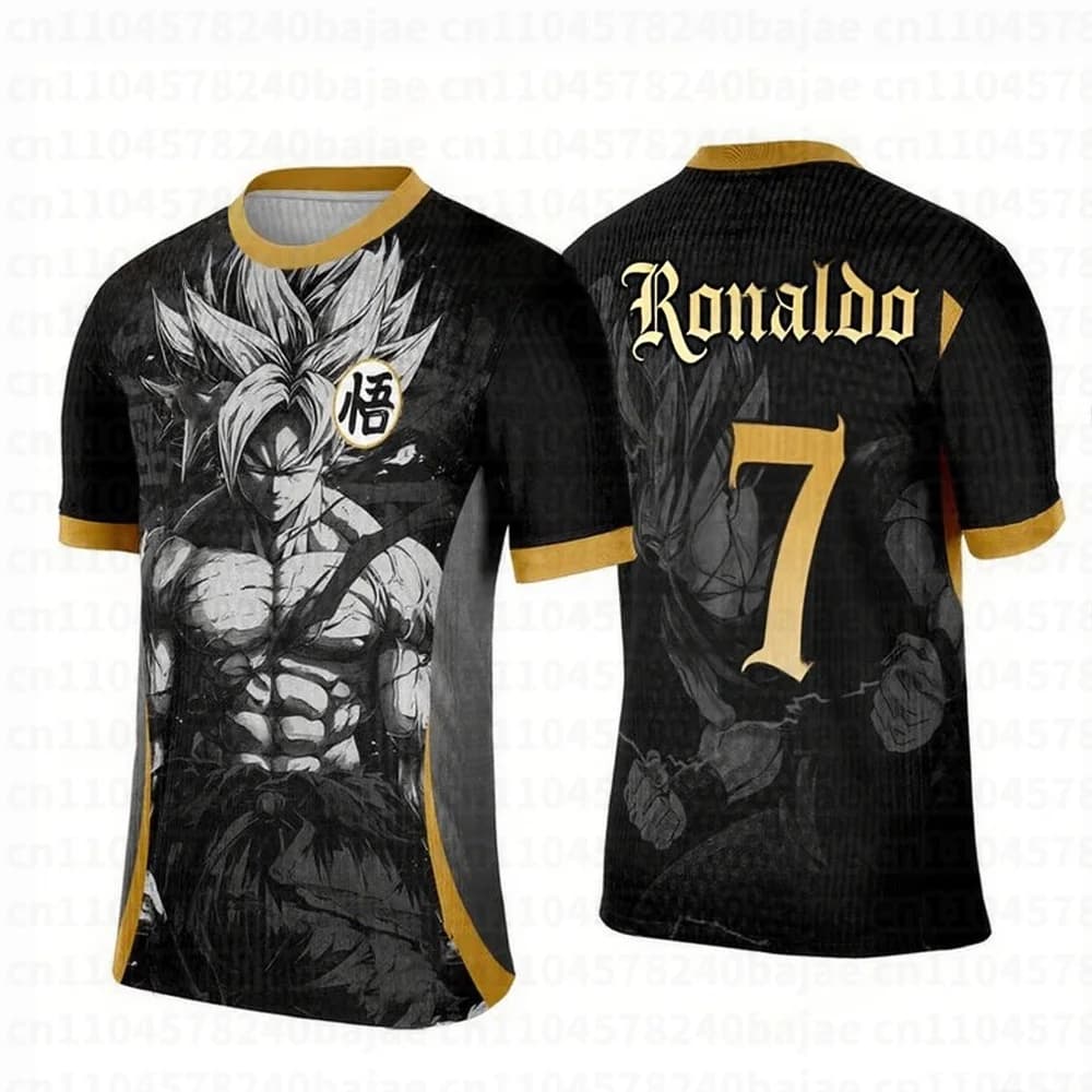Summer Soccer Jersey 2026 New Men's Collection Adult Dragon Ball Goku NO.7 3D Print - T-Shirt Children's Soul - Special Soccer Jersey
