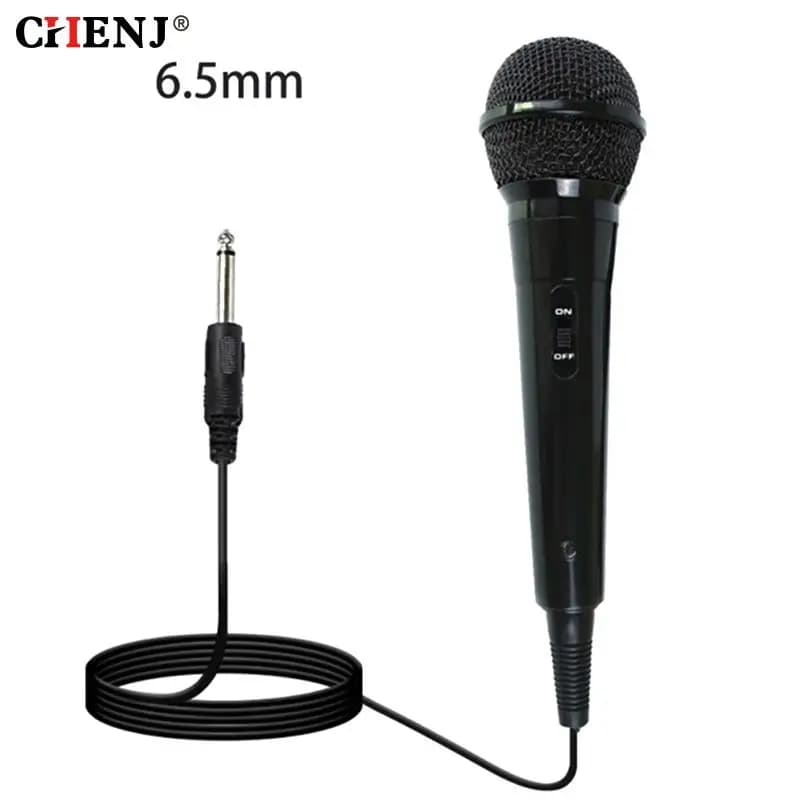 Portatile 6.5mm Stereo Studio Mic KTV Karaoke Mini microfono per telefono cellulare Laptop PC Desktop Wired microfono palmare unidirezionale