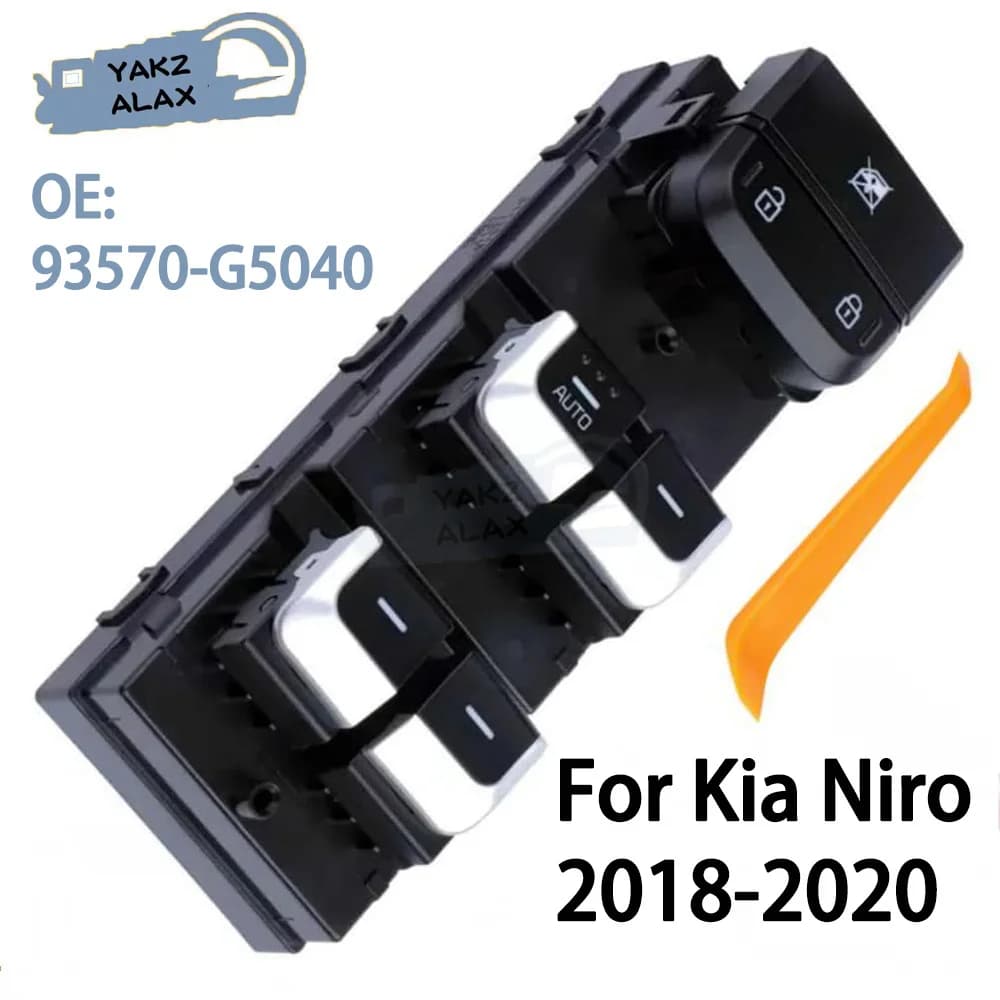 Elettrico Master Power Finestra di Controllo Interruttore Sollevatore Pulsante per Kia Niro 2018 2019 2020 93570-G5040 93570G5040 Accessori Auto