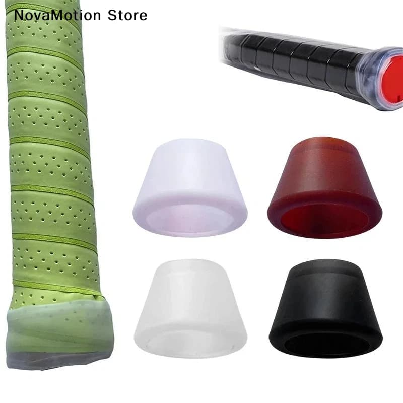 [NM]Tennis Racket Handle End Cover Protective Racquet Butt Cap Accessory Silicone Antislip Universal Easy Install[NM]